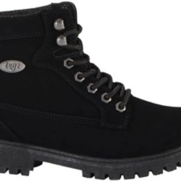Lugz Womens Mantle Hi WMANTLHD-001 Black Lace Up Round Toe Ankle Boots Size 10 - Picture 1 of 7